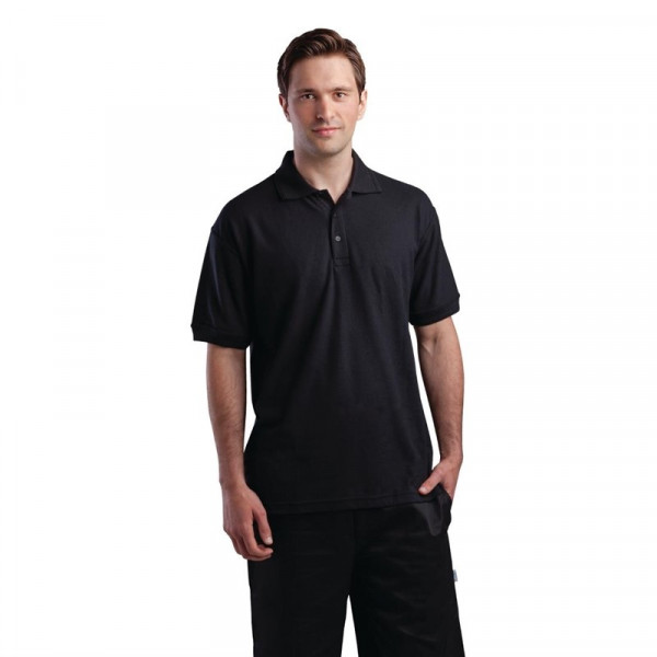 Unisex Poloshirt schwarz XL